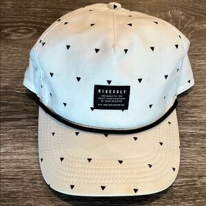 Nike Golf White Cap with Black Accents